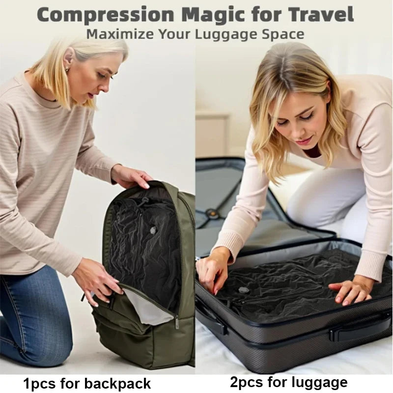 Portable Travel Compression Bag Set